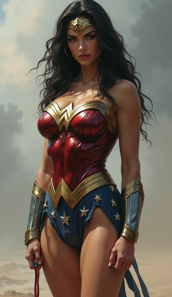 Nude wonder woman with legs open