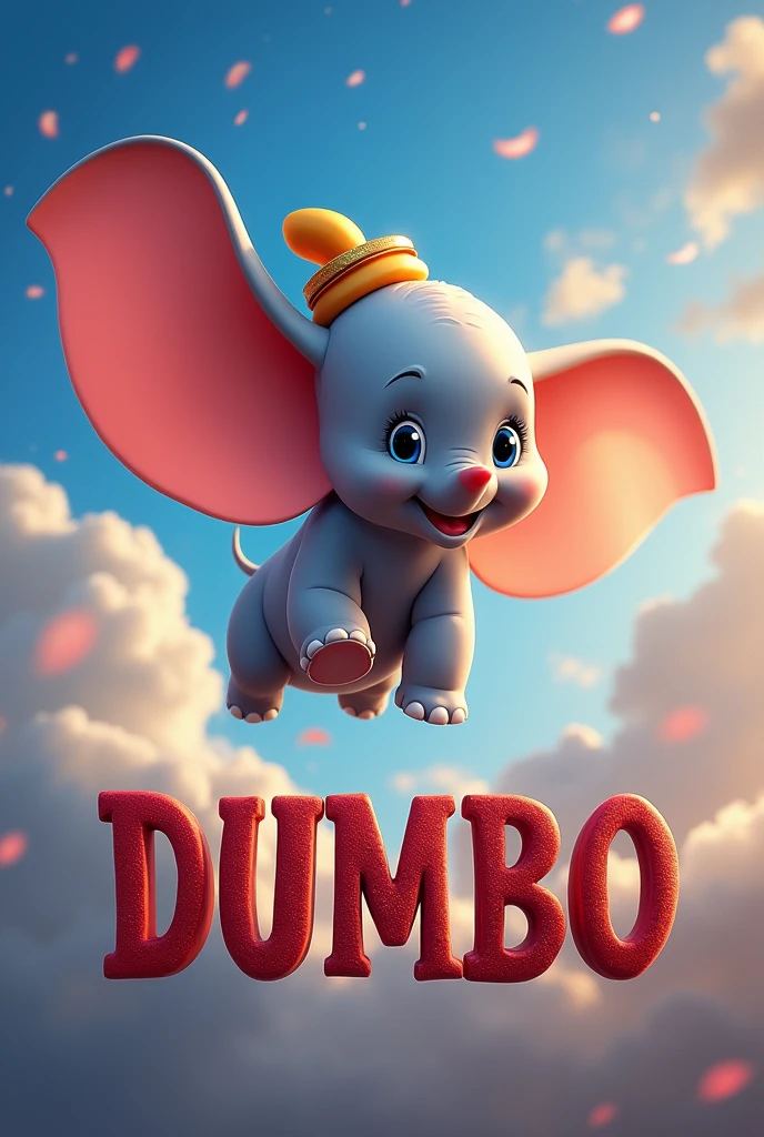 A dumbo and below a large text that says dumbo