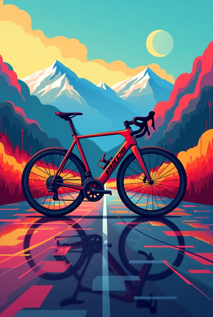 Mobile screen in bike wallpaper 
