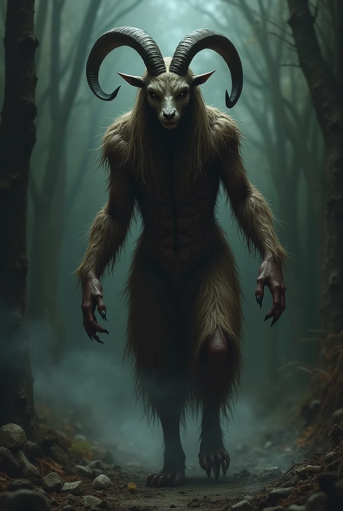 18 year old woman with goat legs terror