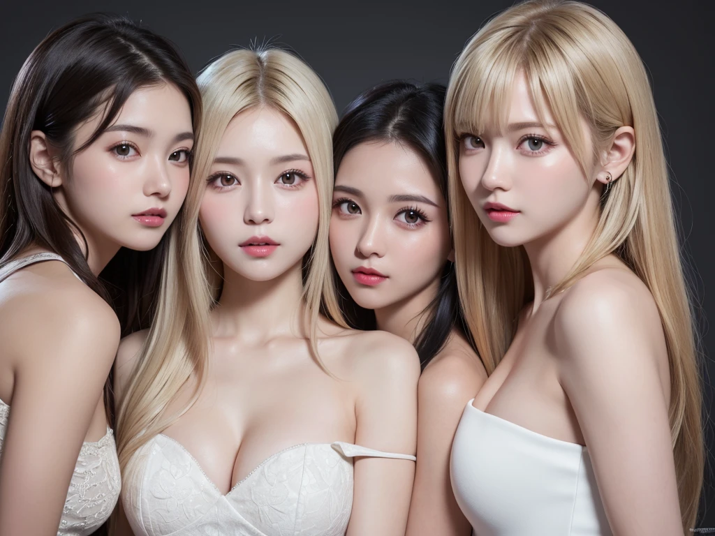 (Highest quality)、((lean forward to emphasize the chest))、 1 girl、((Clothes and body fit well))、(Black Mask)、tight long dress、 Lightweight cardigan、 clavicle、Captivating smile、Snapshots of the city、Fashion magazine style、Street Fashion Magazines、stylish、Platinum Blonde Hair、Heart Necklace、(Very large breasts:1.3)