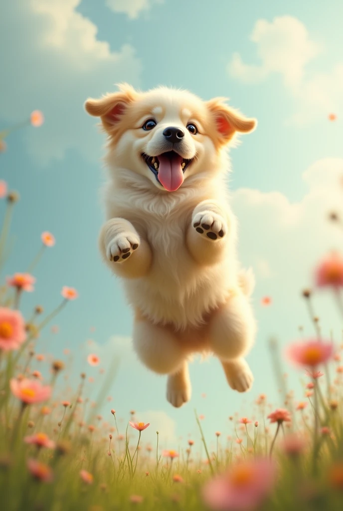 Floating dog