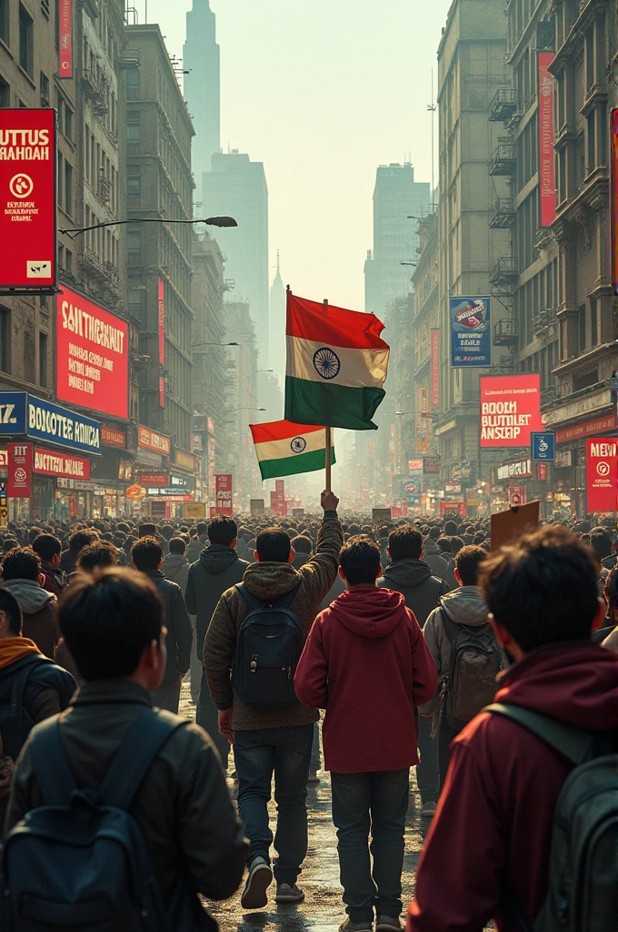 Boycott India Boycott Indian products Boycott Indian TV channels Boycott Indian banners