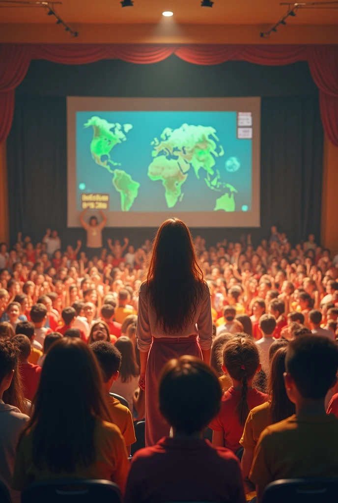 a year later, The school has reduced its electricity consumption by 30%. Sara is in front of a packed auditorium, receiving recognition for his initiative. At the hearing, his companions applaud, inspired to follow in their footsteps.