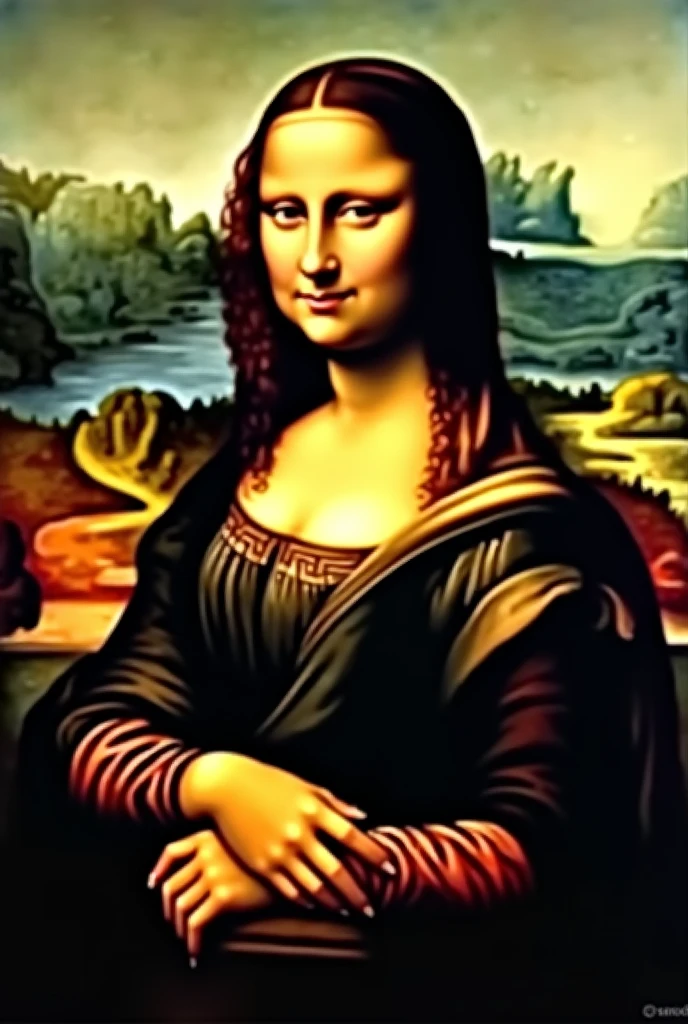 Create an extremely realistic image of what the Mona Lisa would look like