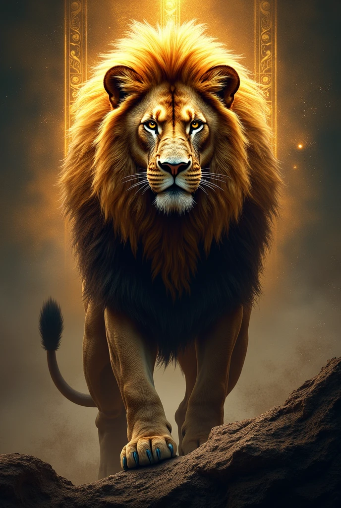 Make a logo or campaign with a lion named Dante 