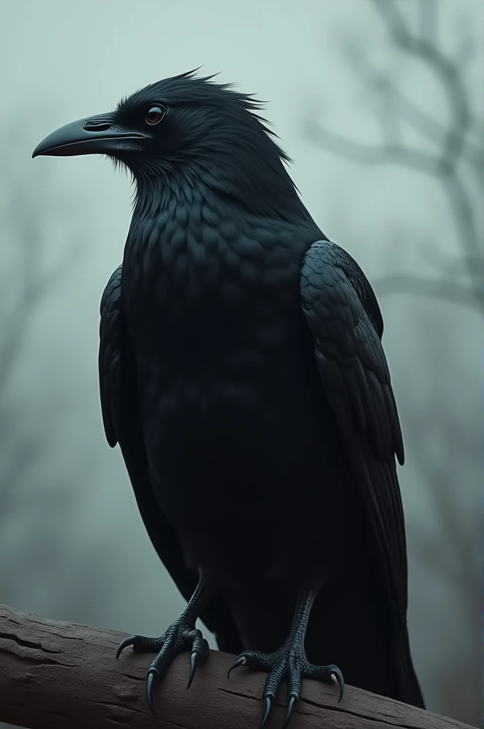 Black crow sad