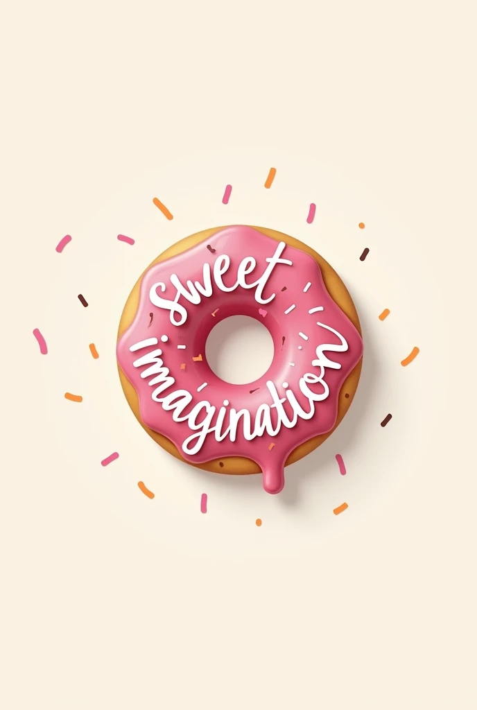 A logo with a donut written on it "Sweet Imagination"
