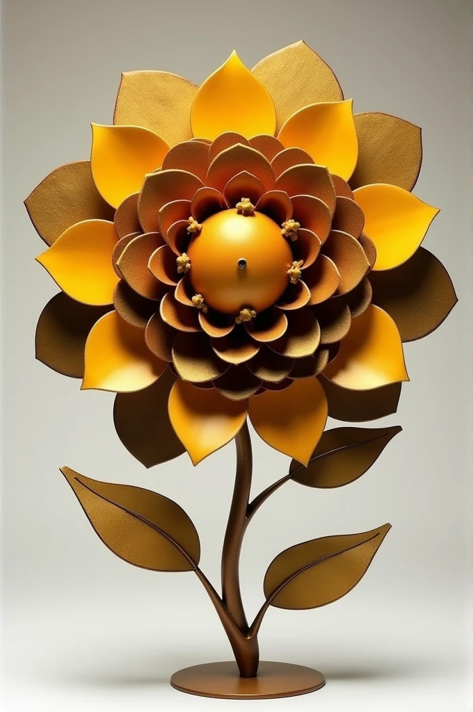 An object containing several circles that form the shape of a sunflower