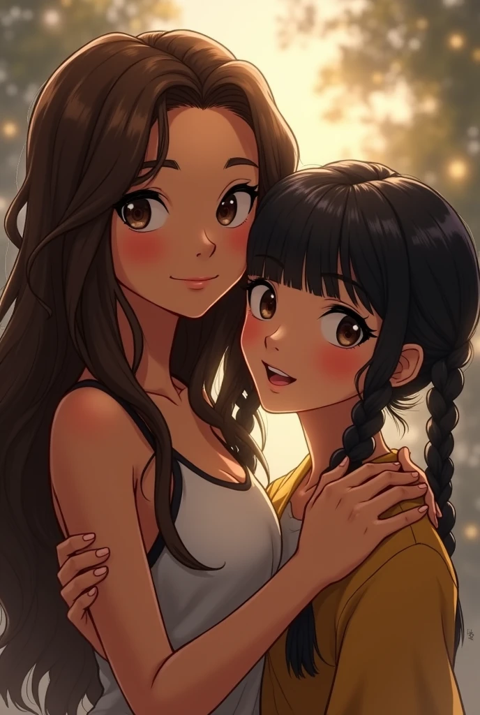 (nsfw:1.2),(best quality illustration:1.2), (pretty girl:1.1), (1 girl, solo:1), (2 girls, ************, **li, *****, small, cute, cute, small breasts, super detailed eyes: 1.2), (yuri, kissing, hugging from behind, grabbing, eyes half closed, eye contact: 1.3), (sweat, hugging, blushing: 1.1), BREAK white bra, Pink Bra, Blue Bra, Green Bra, Grey Bra, Light Grey Bra, Striped Bra, Polka Dot Bra, Plaid Bra, Cute Bra, Kids Bra, Sports Bra, Camisole, Cotton Panties, School Skirt, Break Black Hair, Blue Hair, Brown Hair, Very Short Hair, Short Hair, Medium Hair, Long Hair, Wavy Hair, Curly Hair, Braid Hair, Princess Cut, Bob Cut, Twin Tail, Low Twin Tail, Ponytail, Low Ponytail, Break (Locker Room: 1.2), (Dusk, Dusk, Orange Sunlight: 1.2), BREAK (Top Quality, Super Detailed, Very Detailed and Beautiful, Ultra High Resolution, Detailed Arm: 1.2)