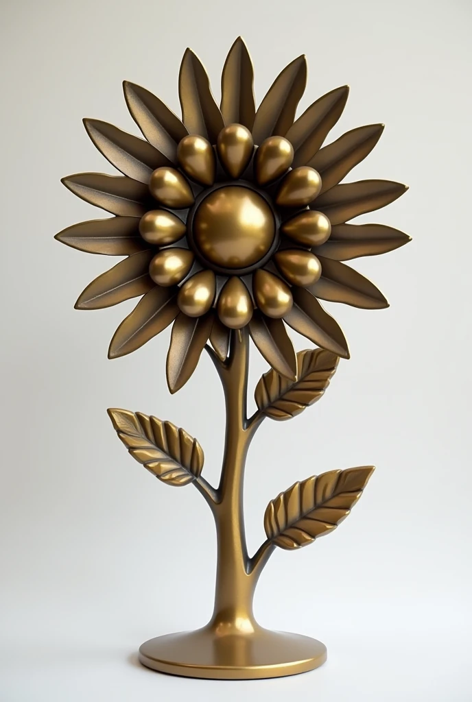 An object that has several balls that form the shape of a sunflower 