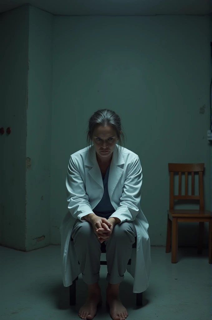 A lady doctor afraid of people siiting alone