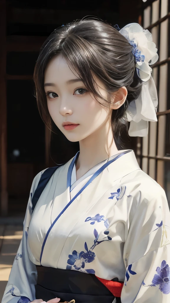 photorealistic painting, ultra-high resolution
(Highly detailed, intricately rendered)
(Masterpiece, a work of art)
Dynamic lighting, capturing the subtle nuances of the subject
(Detailed face, every feature delicately rendered)
Pristine white kimono, delicate collar, and obi belt
(Hands gracefully placed, a sense of tranquility)
Gently raised brush, ink delicately flowing
(Expressing the soul of the artist, a true representation of Maeda Kanji's style)
(Top-quality, a testament to the artist's skill)
Ultra-detailed,(Japan's most beautiful girl),Beautiful Eyes,