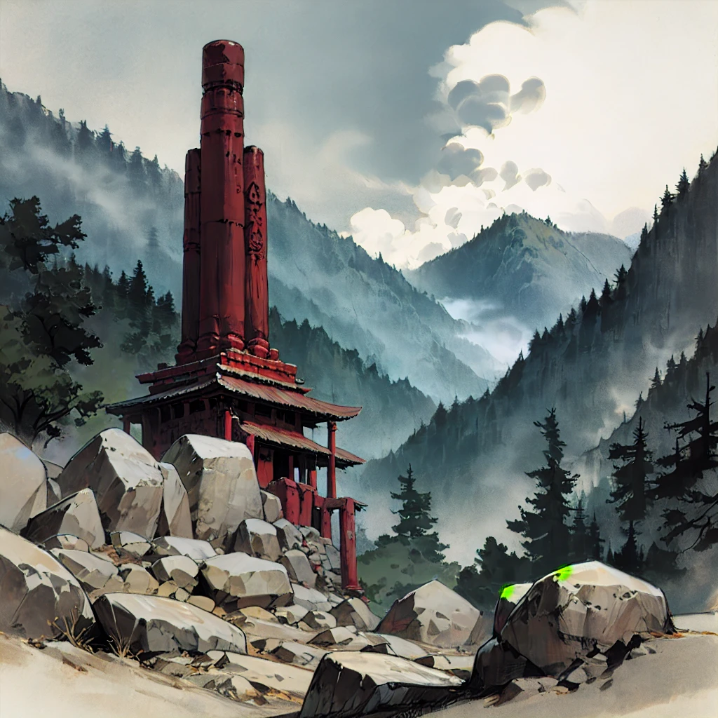 Best quality, 4k, scattered maple leaves, Japanese castle, (floating in the sky:2), (castle in the air), (thick red sky:2), ukiyoe, maple trees, child book, art craft, rainbow, satuated colored sky:2), (Japanese pheonix:0.5), bird, (strong outline of castle:2)
