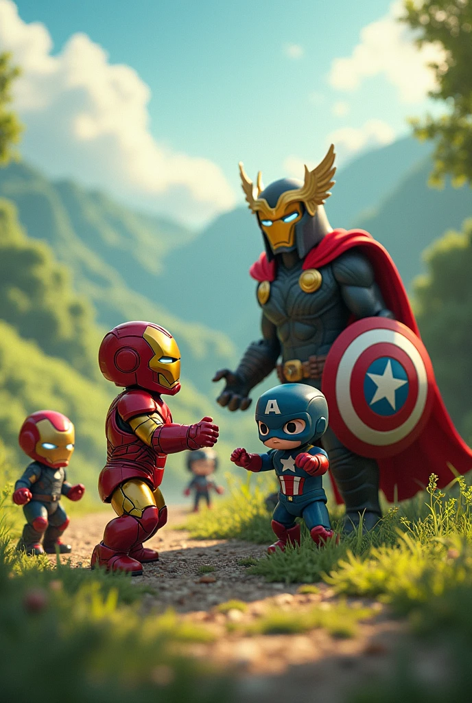 Look at the Hulk, Spider-Man and Iron Man were babies