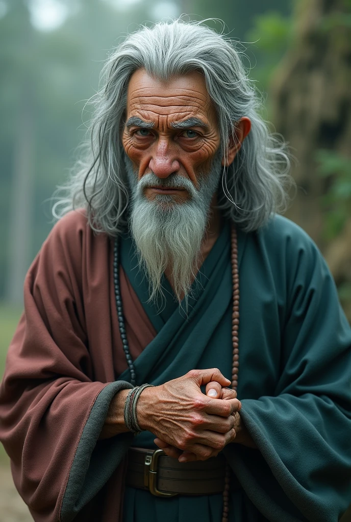 Create an extremely realistic image of what Naruto Uzumaki would look like as an old man