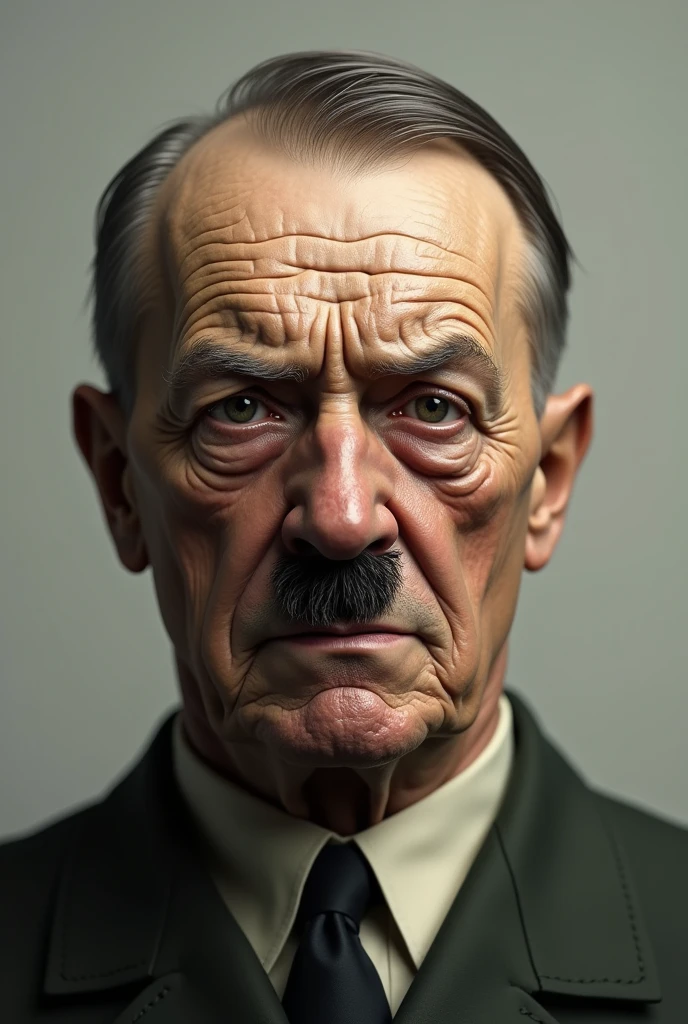 Create an extremely realistic image of what an elderly Adolf Hitler would look like