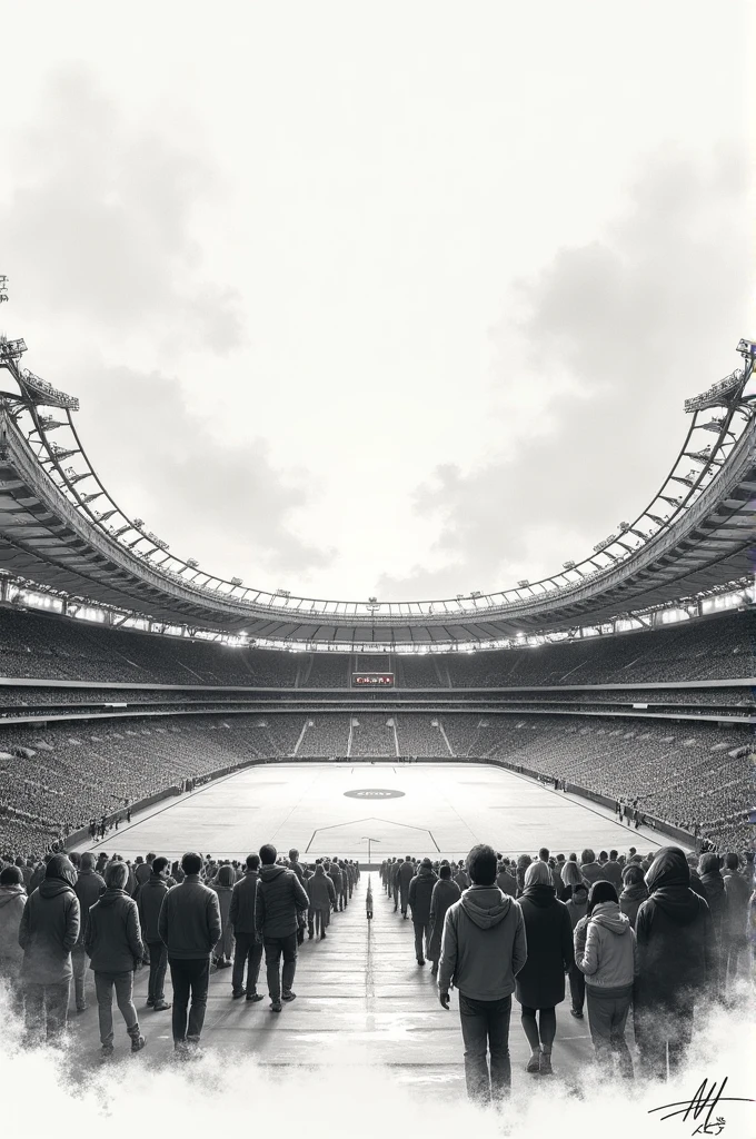 I want a high resolution poster of 1000 x 1000 px Canada Stadium in drawing 