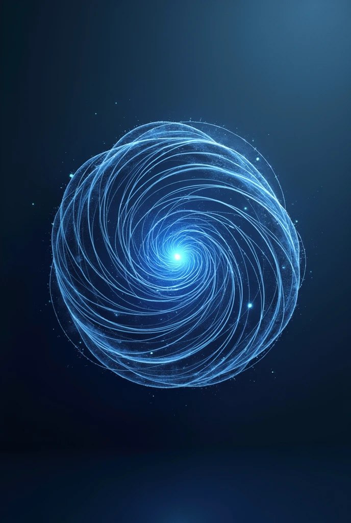 Logo for AI with lots of curved lines orbiting