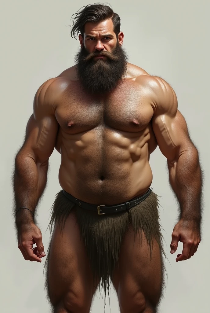 create a picture of a hairy man