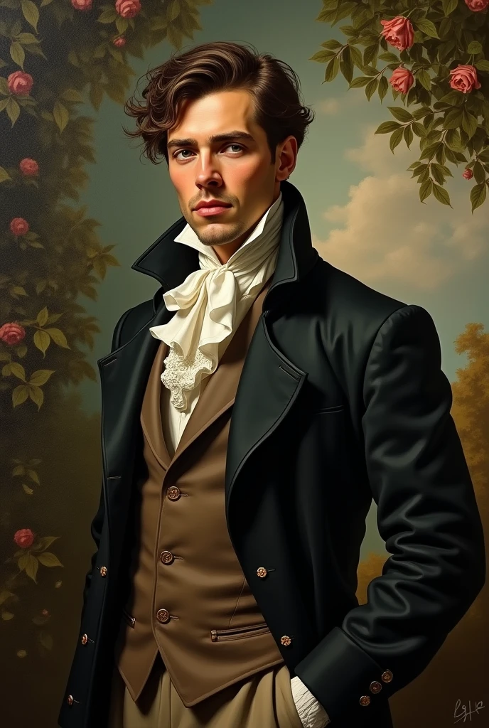 a painting of a gentleman from the European Romantic period