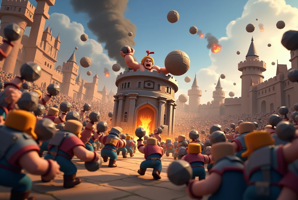 44 bowler troops attacked on townhall 7 in clash of clan games