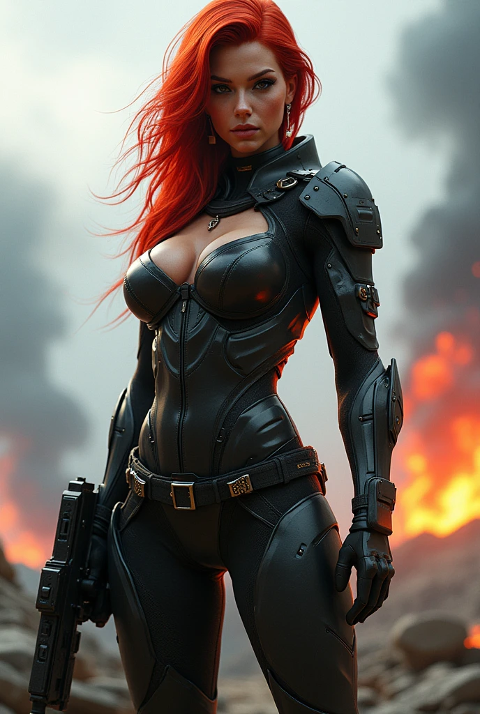 Lis from the game Battlefield 2042, Red hair, y, masterpiece