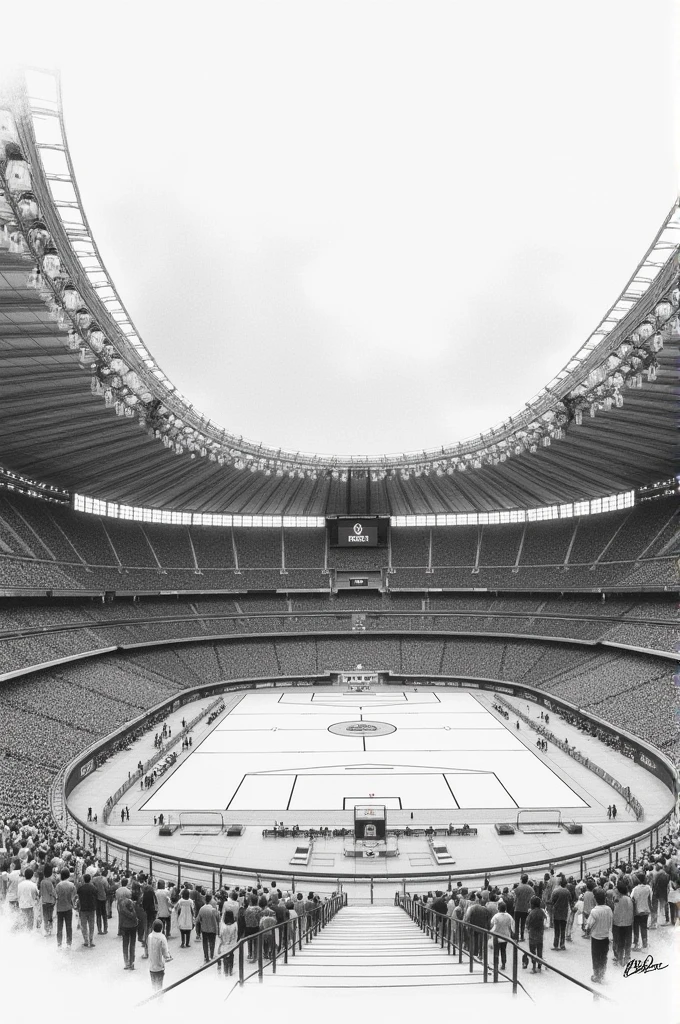 I want a high resolution poster of 1000 x 1000 px Canada Stadium in drawing 