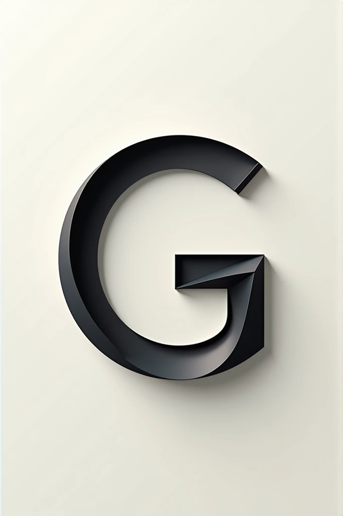 Create an image of two letters g joining together