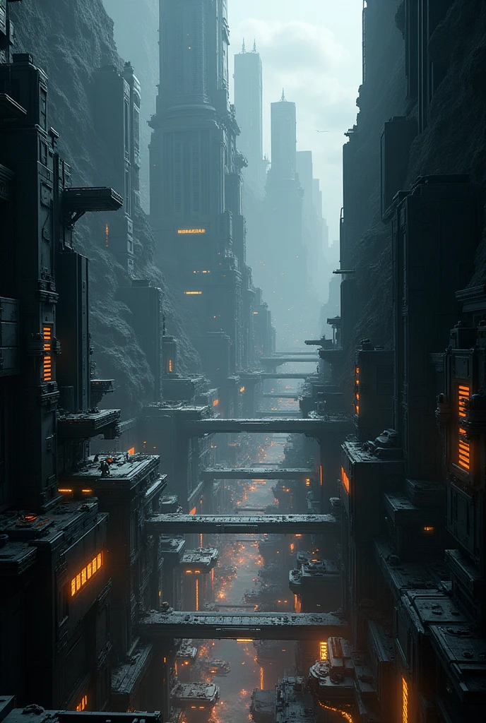 The city in the black rift