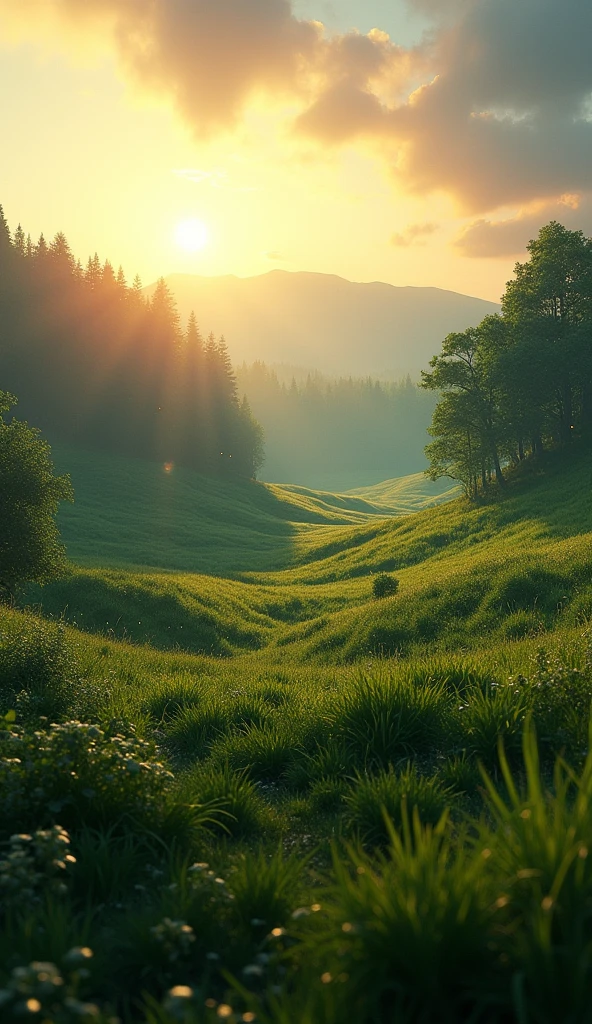evening　nature　Earth　grassland　forest