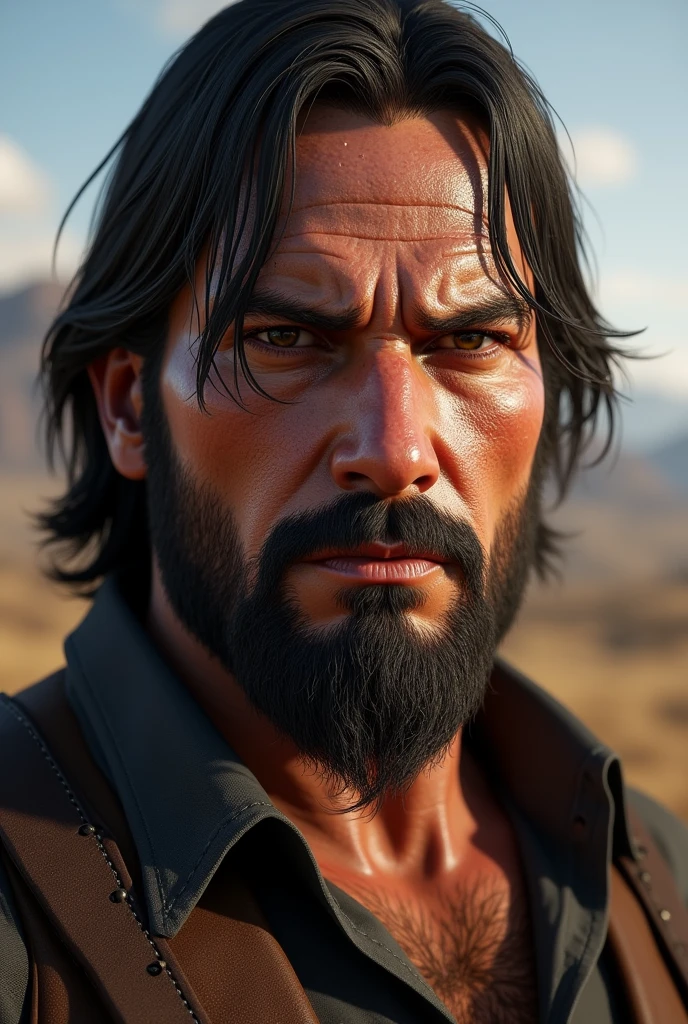 Create an extremely realistic image of John Marston