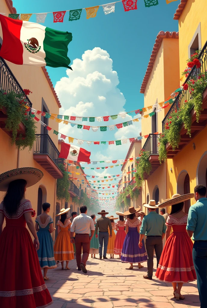 You can remove the flowers from the top and put Mexican flags and decorations. 