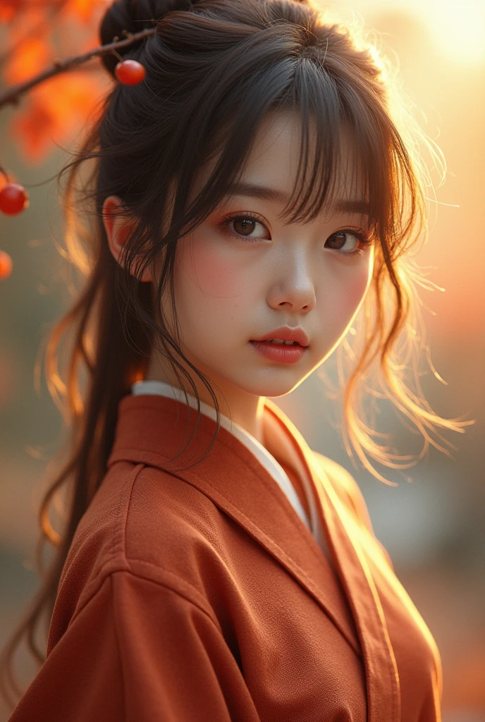 (masterpiece,Captivate:1.5,The biggest attraction for girls,High resolution,high quality)、Beautiful and realistic Japan people、The aesthetics of nature、Neat autumn clothes、double eyelid、Sparkling eyes、Beautiful body、Perfect Anatomy、Perfect Hips、gravure、