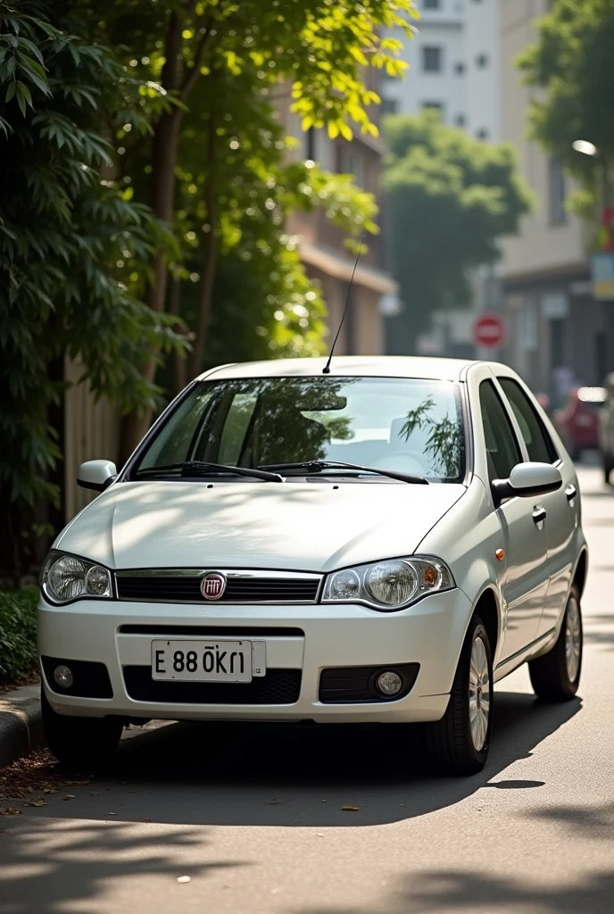 Fiat Palio ELX 2005 white car Brazil 