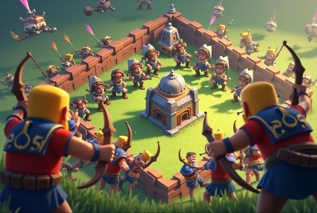 12 Super archer troops attacked on townhall 7 in clash of clan games