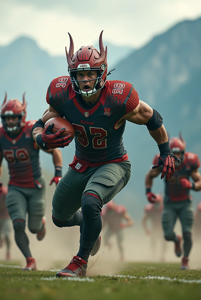A dragon-themed football team 
