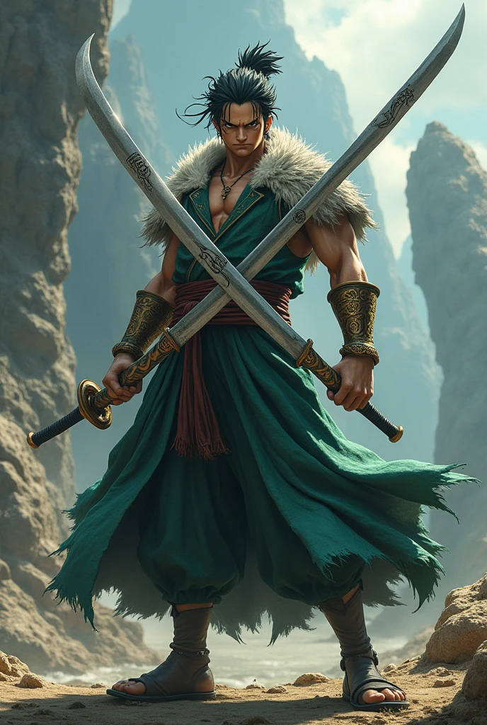 Create Zoro using the 4 swords style
