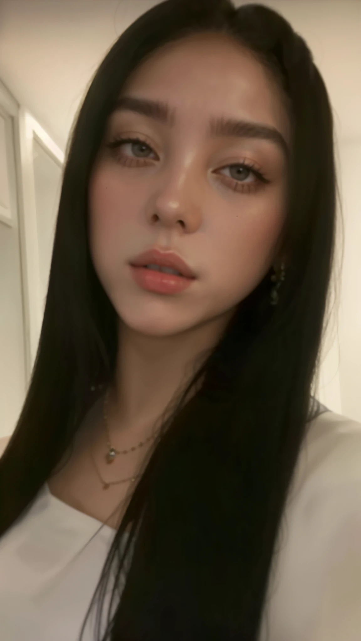 a close-up of Jennie taking a selfie in a black dress, 1, ava max, long blonde hair and big eyes, a gorgeous blonde, 21 years, with long blonde hair, 2 4 year old female model, 2, jaw dropping beauty, Kailee Mandel, violet myers, jennie blackpink
