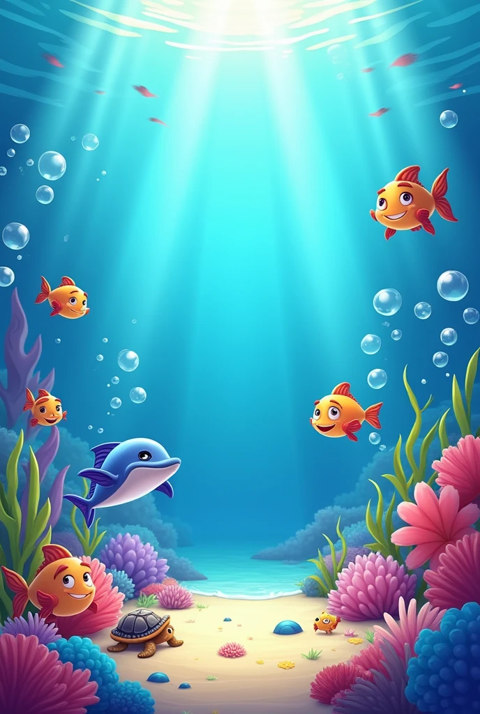 3d cartoon of ocean