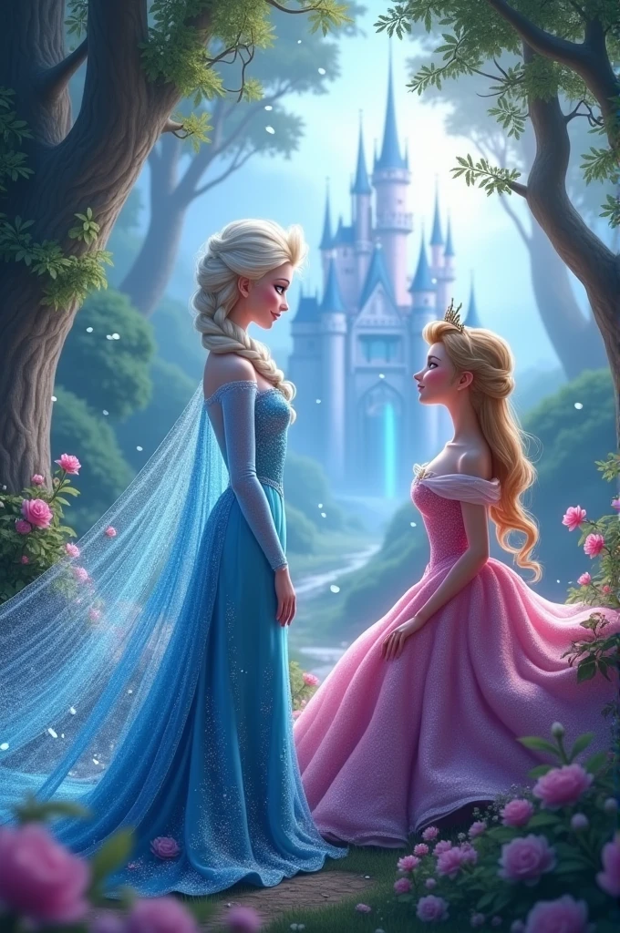 Elsa and the sleeping beauty