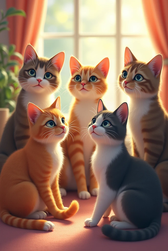 Multiple cats