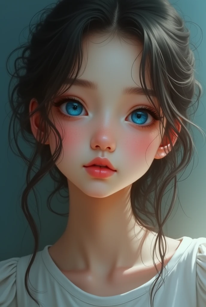 Blue eye age girl