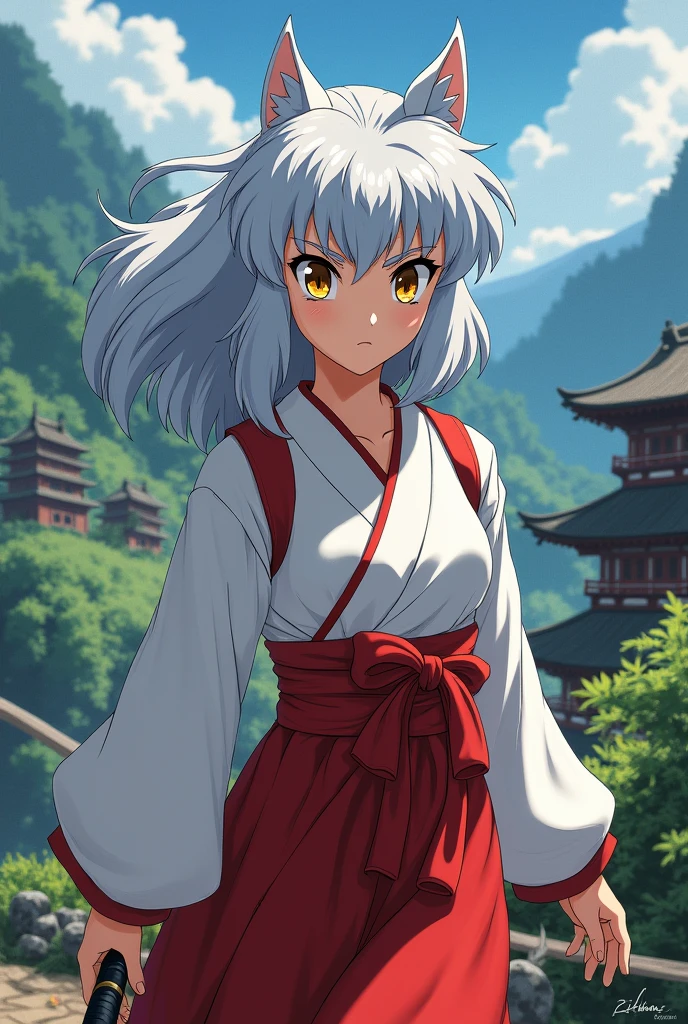 Inuyasha female version with short hair