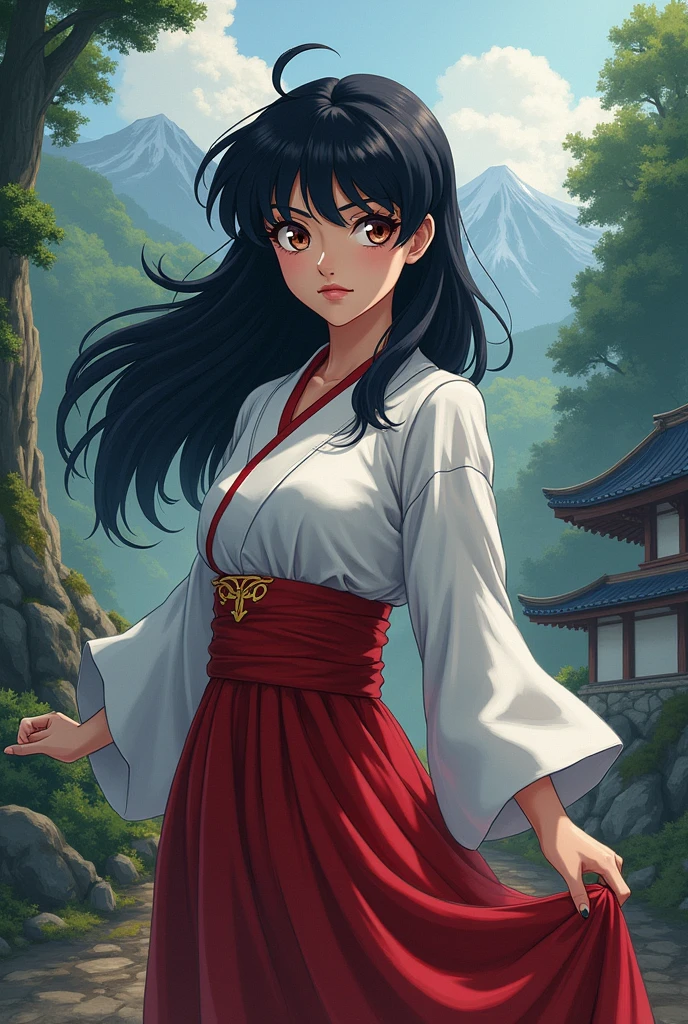 Inuyasha female version with short shoulder length hair