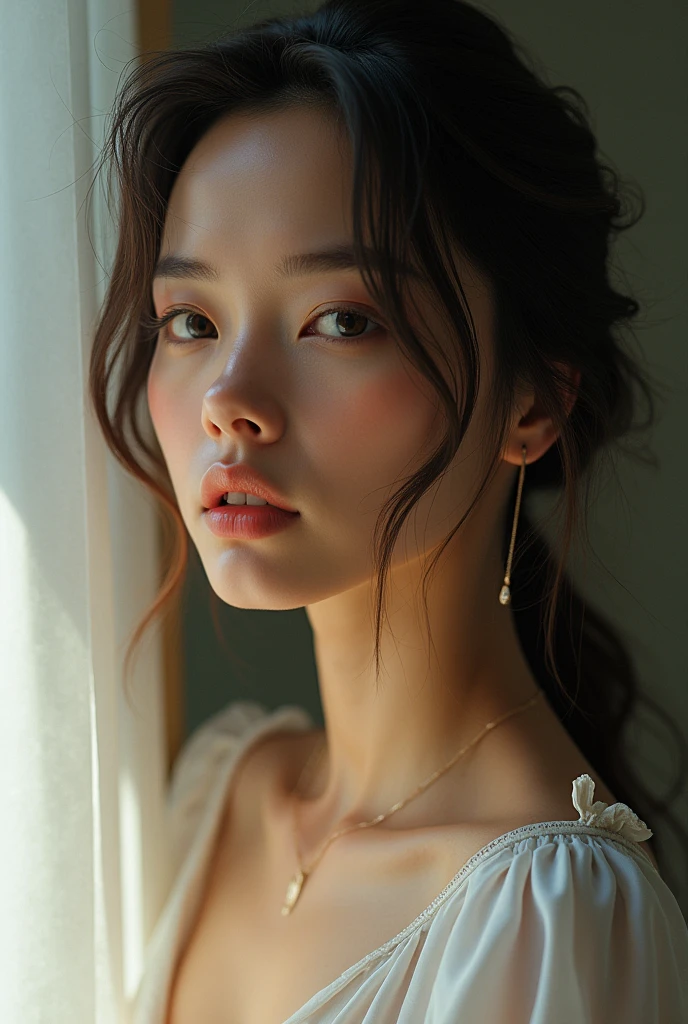 Woman, work of art, best qualityer, highest quallity, cinematic lighting, (volumetric lighting), extremely detaild CG unity 8 k wallpaper, focused, 8 k wallpaper, 4 k wallpaper, extremely detaild, ultra realistic, photorrealistic, sharp focus, absurderes, (HDR:1.2), (hight contrast), fot, Detailed and Intricicated, instagramart, portraite, highy detailed, digitalpainting, art station, conceptual artwork, Soft, sharp focus, illustration, cinematic lighting,