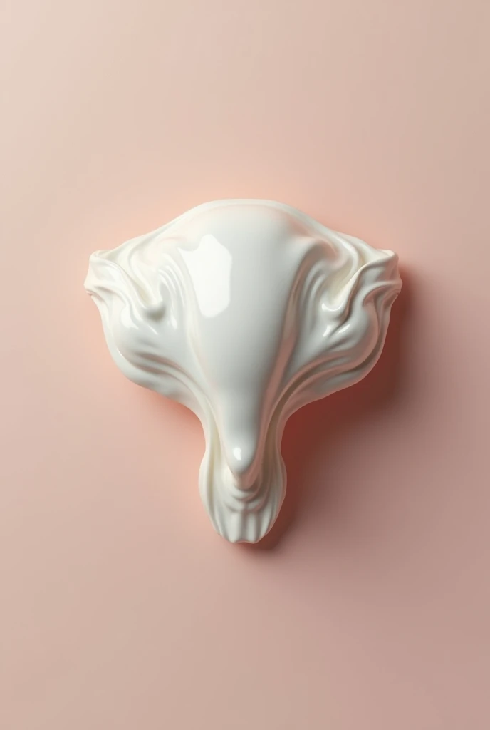 White realistic vagina