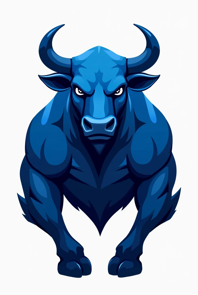 Logo muscle Bull blue
