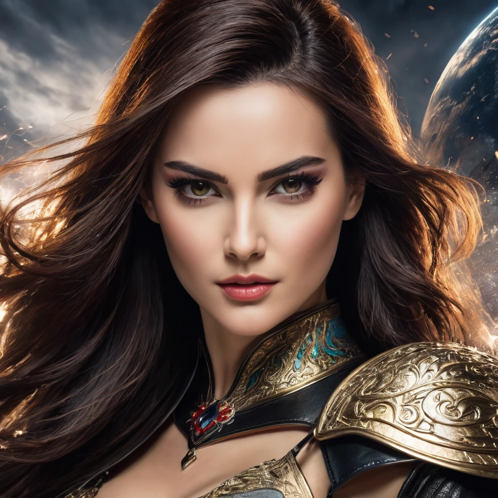 woman powerfull dominate the world, 8k, masterpiece