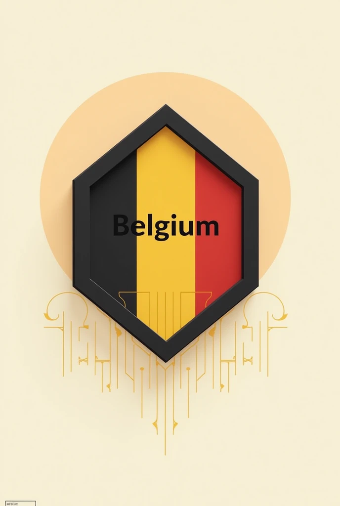 image of an ideogram with the name of Belgium